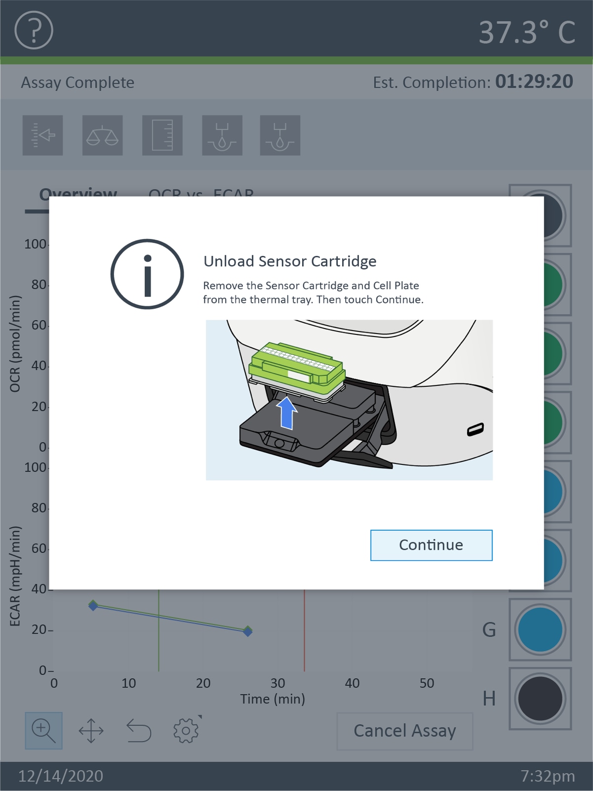 XFp Action Dialog Remove Cell Plate