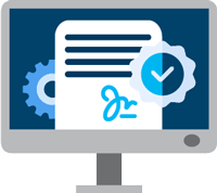 E-signature workflow icon