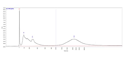 FPE gDNA separated using the Genomic DNA 50 kb kit on a Fragment Analyzer system